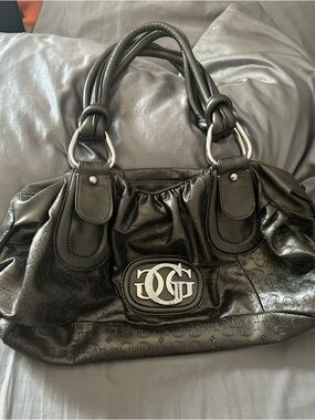 2000s guess monogram shoulder bag